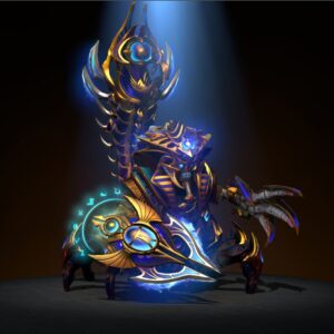 Serket of the Black Sands "Serket of the Black Sands" is an in-game item set for Sand King in Dota 2, released in the "Spring 2025 Heroes' Hoard" treasure. This set is a cosmetic set that changes Sand King's appearance, giving him a black sands-themed look. Key Details: Name: Serket of the Black Sands Game: Dota 2 Character: Sand King Source: "Spring 2025 Heroes' Hoard" treasure Type: In-game item set